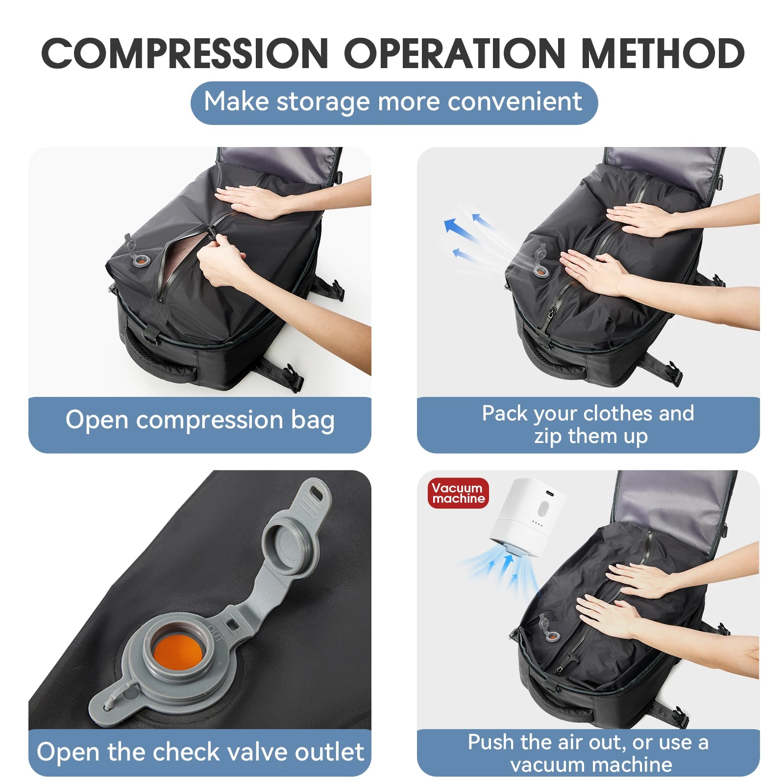 LivZuri Vacuum Backpack